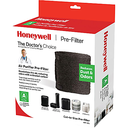 Honeywell Pre-Filter for Air Purifier - Activated Carbon - For Air Purifier - Remove Odor, Remove Dust, Remove Fabric Fiber, Remove Pet Hair, Remove Airborne Particles - 47" Height x 15.5" Width x 0.1" Depth