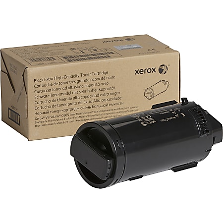 Xerox® C605 Extra-High-Yield Black Toner Cartridge, 106R03931
