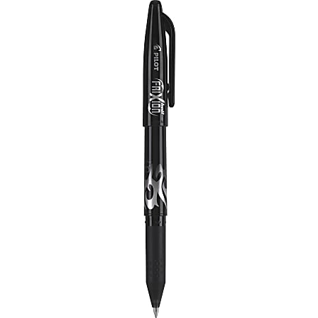 Pilot® FriXion Ball Erasable Gel Pen, Fine Point, 0.7 mm, Black Barrel, Black Ink