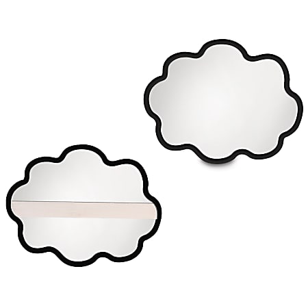 Sensational Classroom Thoughtclouds Dry-Erase Response Boards, 5-1/2" x 7", White, Set Of 6 Boards