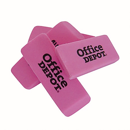 Office Depot® Brand Pink Bevel Eraser, Medium