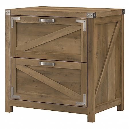 Kathy Ireland Home by Bush® Furniture Cottage Grove 2 Drawer Lateral File Cabinet, Reclaimed Pine, Standard Delivery
