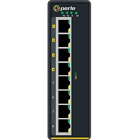 Perle IDS-108FPP-DS2ST40 - Industrial Ethernet Switch with Power Over Ethernet - 10 Ports - 10/100Base-TX, 100Base-LX - 2 Layer Supported - Rail-mountable, Panel-mountable, Wall Mountable - 5 Year Limited Warranty