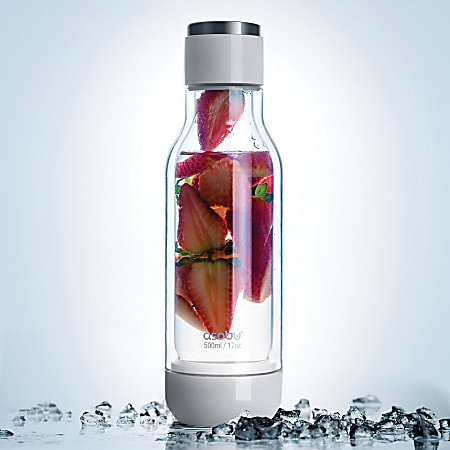 Ello Syndicate Glass Water Bottle 20 Oz Gray - Office Depot