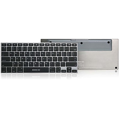 IOGEAR KeySlate Ultra-Slim Bluetooth 4.0 Keyboard for iOS Devices - Wireless Connectivity - Bluetooth - English, French - Compatible with Tablet, Smartphone, Media Player - Next Track, Previous Track, Play/Pause, Volume Control, Mute, Multimedia Hot Key
