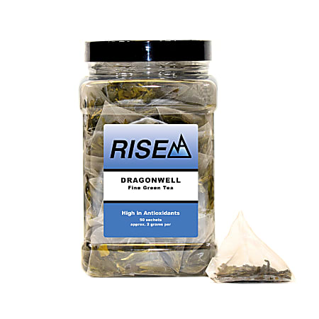 RISE NA Pu'erh Tea, 8 Oz, Canister Of 50 Sachets