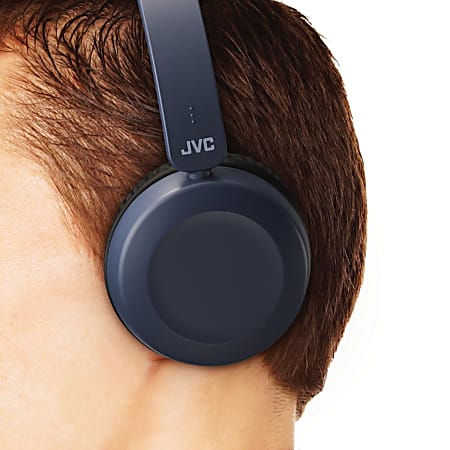 JVC Wired On Ear Headphones Blue HA S31M - Office Depot