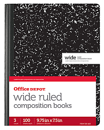 Office Depot® Brand Marble Composition Book, 7 1/2"