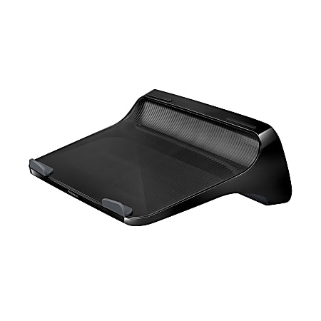 Fellowes® I-Spire Series™ Laptop Lift, 4 1/4"H x 13 1/4"W x 9 3/8"D, Black