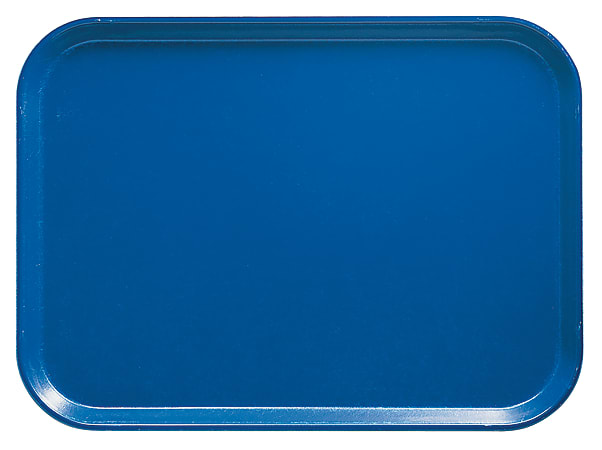 Cambro Camtray Rectangular Serving Trays, 14" x 18", Amazon Blue, Pack Of 12 Trays