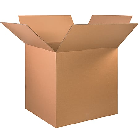 Office Depot® Brand Double-Wall Heavy-Duty Corrugated Cartons, 32" x 32" x 32", Kraft, Box Of 5