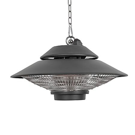 Black+Decker 1500-Watt Outdoor Ceiling-Mounted Electric Patio Heater, 56 Sq. Ft. Coverage, Black