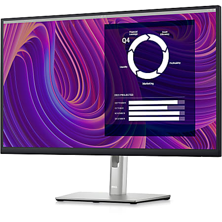 Dell P2723D 27" Class QHD LCD Monitor - 16:9 - Black, Silver - 27" Viewable - In-plane Switching (IPS) Black Technology - DELLP2723D