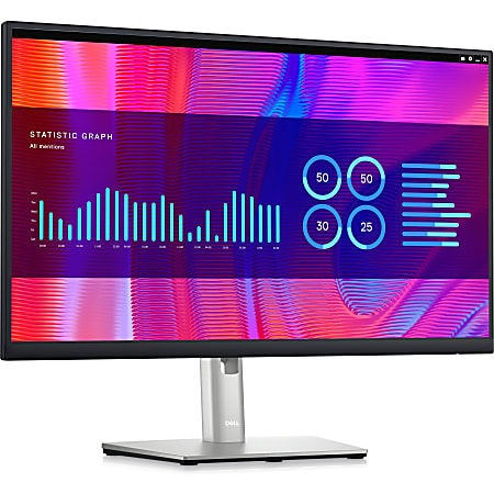 Dell P2423DE 24" Class QHD LCD Monitor - 16:9 - Black, Silver - 23.8" Viewable - In-plane Switching (IPS) Black Technology - DELLP2423DE