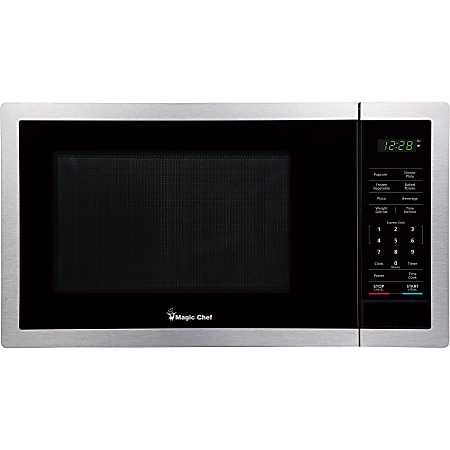 Magic Chef&reg; 900-Watt Digital-Touch Countertop Microwave, 0.9 Cu. Ft., Silver