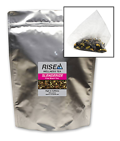 RISE NA Wellness Tea, Pu-erh, 8 Oz, Bag Of 200 Sachets