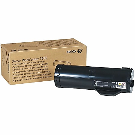 Xerox® 3655 Black Extra-High Yield Toner Cartridge, 106R02740