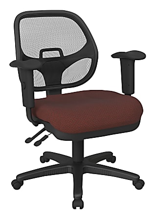 Office Star™ Ergonomic Mesh Task Chair With ProGrid® Back, Garnet
