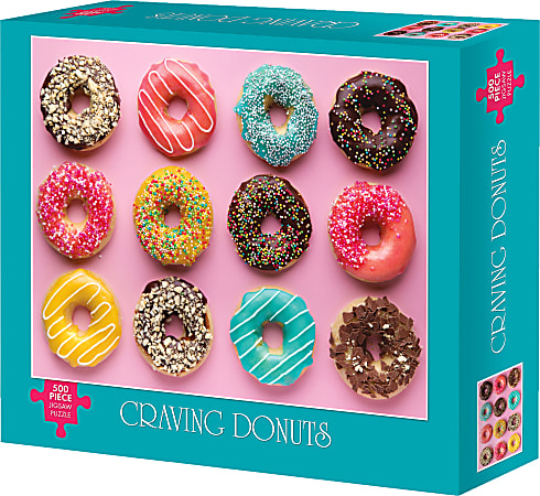 Willow Creek Press 500-Piece Puzzle, Craving Donuts