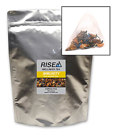 RISE NA Wellness Tea, Green Tea And Rooibos, 8 Oz, Bag Of 200 Sachets