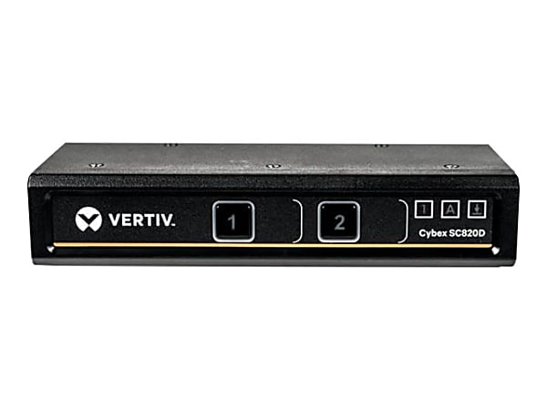 Vertiv Cybex SC800 Secure KVM - 2 Port - Secure Desktop KVM Switch (SC820D - 001 - Secure Desktop KVM Switches - Secure Desktop KVM Switches - Secure KVM Switch - Single Head - NIAP Certified