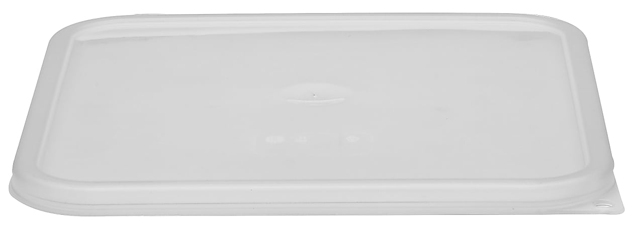 Cambro Seal Covers For 12-22 Qt Camwear CamSquare Containers, Translucent, Pack Of 6 Covers