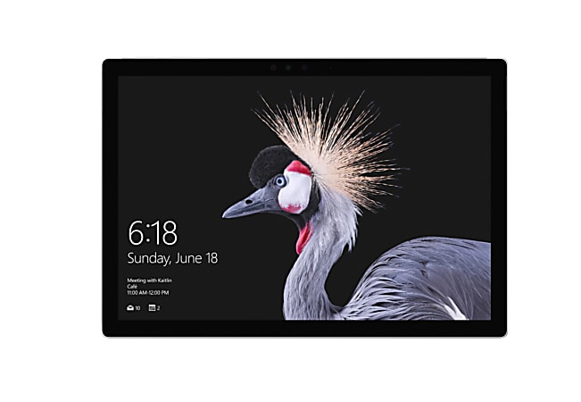 Microsoft® Surface Pro Tablet, 12.3" Touch Screen, Intel® Core™ i5, 4GB Memory, 128GB Solid State Drive, Windows™ 10 Pro, Silver