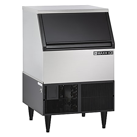 Edgecraft MAXX ICE Self-Contained Full Dice Ice Maker, 260 Lb, Silver
