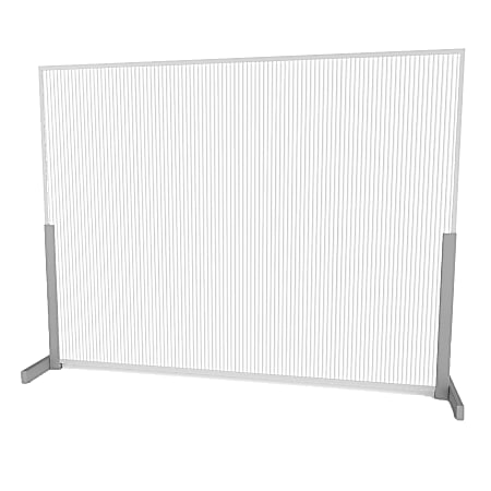 Linea Italia, Inc Wellness Line Sneeze Guard, 36" x 24", White Frost