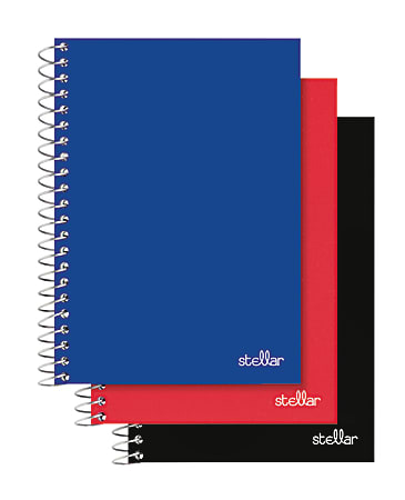 100 Sheets R 7in x 4 1/2in. No Color Choice Brand Poly Cover Spiral Notebook College Ruled Office Depot Assorted Colors 