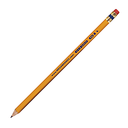 Write Dudes Pencils, Gold, #2, Box Of 12