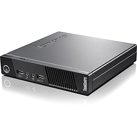 Lenovo ThinkCentre M93p 10AB004DUS Desktop Computer - Intel Core i5 i5-4590T 2 GHz - 8 GB DDR3 SDRAM - 256 GB SSD - Windows 8.1 Pro 64-bit downgradable to Windows 7 Professional - Tiny - Business Black