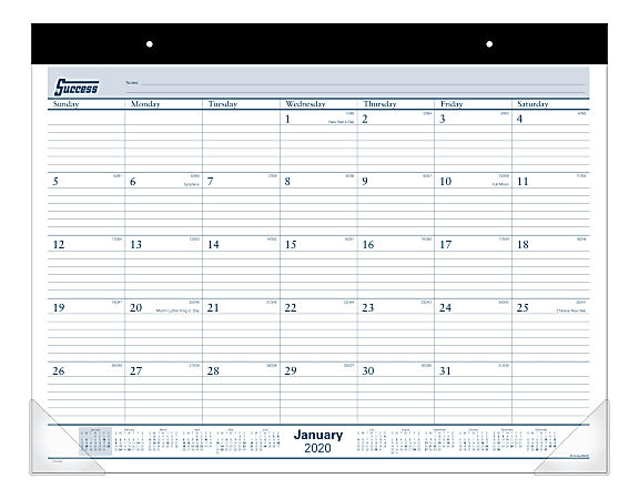 AT-A-GLANCE® Monthly Desk Pad Calendar, 22" x 17", January To December 2020, ST2400