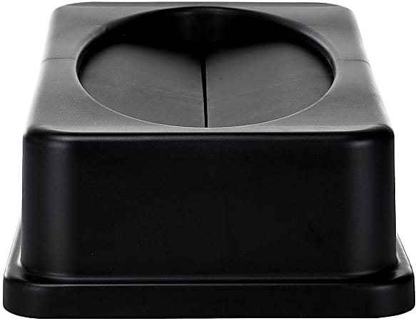 Alpine Slim Swinging Trash Can Lid, 5"H x 20"W x 12"D, Black