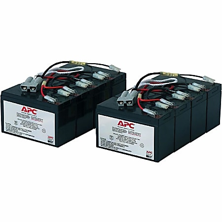 APC Replacement Battery Cartridge #12 - UPS battery - 2x battery - lead acid - black -  - RBC12