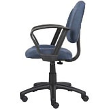 Boss office products perfect posture delux shop fabric task chair with adjustable arms