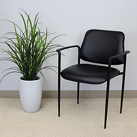 Boss Office Products Stackable Chair, Black