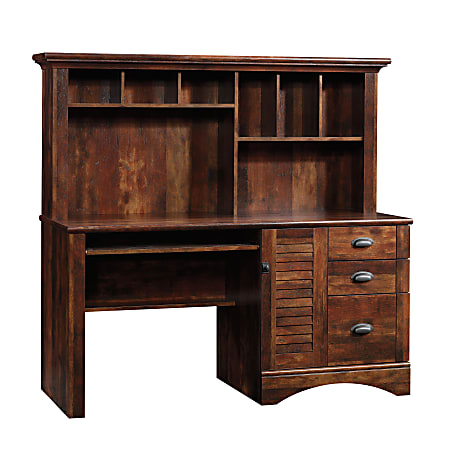 Sauder harbor view store bookcase antique white