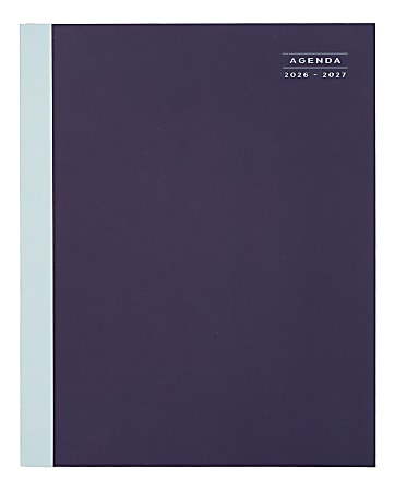 Organized by Happy Planner 12-Month Monthly/Weekly Classic Book Bound Soft Planner, 7-3/4" x 9-3/4", Midnight, July 2026 - June 2027, Total Qty 1
