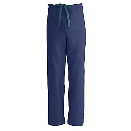 Medline ComfortEase™ Unisex Reversible Drawstring Pants, 4X, Midnight Blue