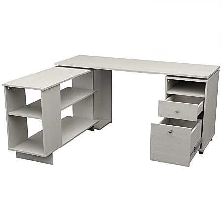 L shaped computer shop desk office depot