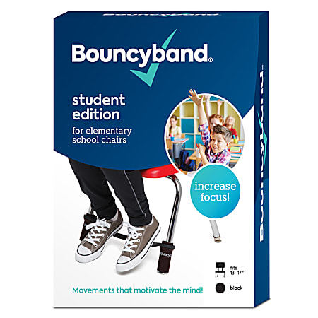 Bouncyband® Bouncyband For Chairs, 4" x 17", Black