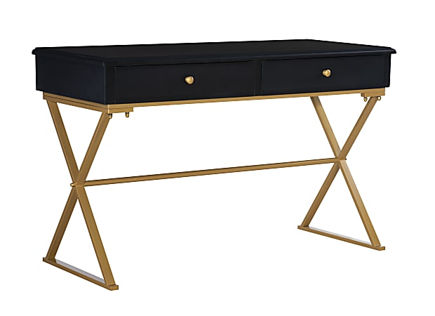 Black gold desk outlet