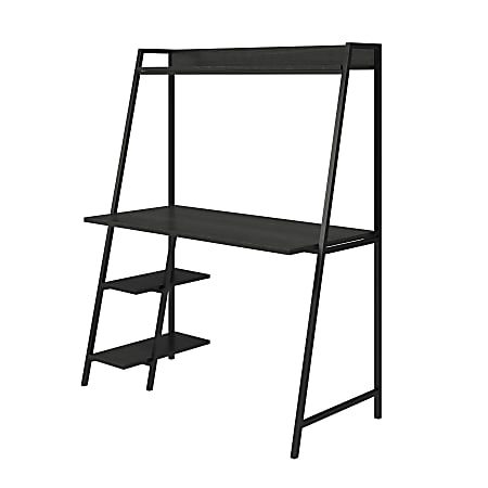 Ameriwood Home Bushwick 44”W Ladder Desk, Black