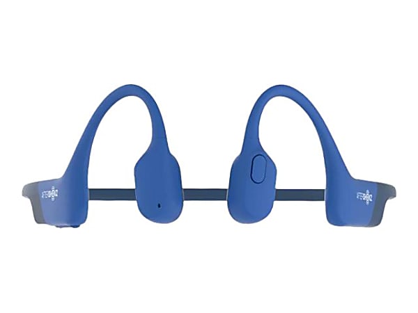 AfterShokz Aeropex Headphones with mic open ear behind the neck