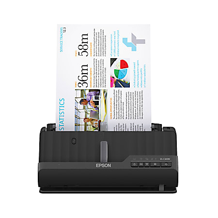 Epson WorkForce&reg; Wireless Compact Desktop Document Scanner, ES-C320W