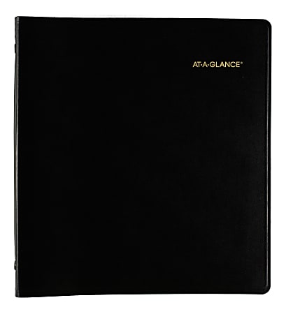 AT-A-GLANCE® 60-Month Monthly Planner, 9" x 11", Black, January 2021 To December 2025, 7029605