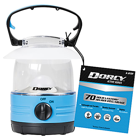 Dorcy Active Series LED Battery Powered Mini Lantern, 5”H x 3-7/16”W x 4-7/16”D, Assorted Colors