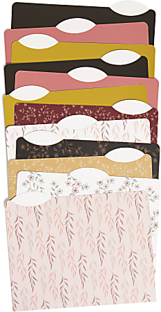 U Brands® Fashion File Folders, 8-1/2" x 11", Grounded Boho, Pack Of 12 Folders