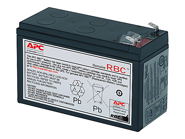 APC Replacement Battery Cartridge #17 - UPS battery - 1x battery - lead acid - black -  - RBC17